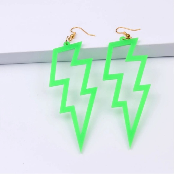 NWT/6 pe Lighting Bolt Earrings - Picture 6 of 9